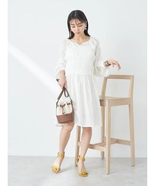 earth music&ecology シャーリングチュニック Off White