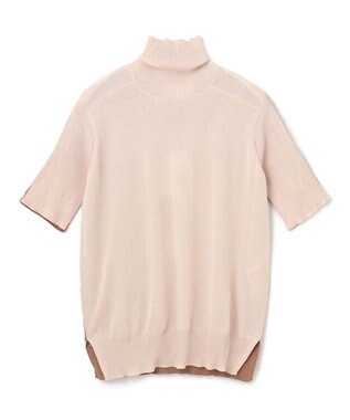 BEIGE， JULIE / 半袖ニット Nude x Camel
