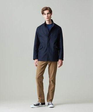 J.PRESS MEN 【ストレッチ性 / イージーケア】【FLEX YARN】クルーネックニット ブルー系