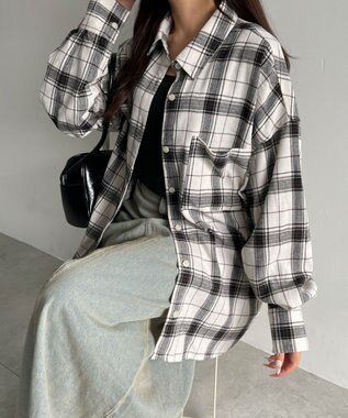  チェックBIGシャツ