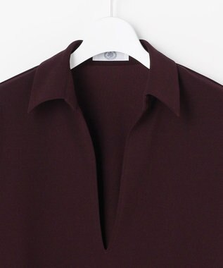 J.PRESS LADIES ジョーゼットダンボール スキッパー カットソー パープル系