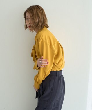 YECCA VECCA 2wayボウタイシャツ Mustard