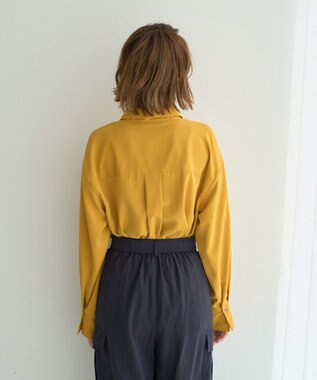 YECCA VECCA 2wayボウタイシャツ Mustard