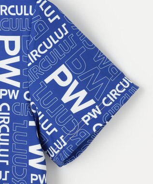 PW CIRCULUS 【UVカット / 吸水速乾 / 伸縮性抜群】【WOMEN】PWロゴ柄モック サックスブルー系5