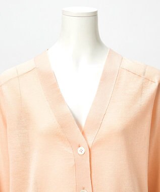 23区 【GOLD LABEL】プレシャスシアー カーディガン ピンク系