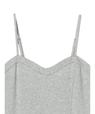 earth music&ecology スウェットキャミワンピース Gray Mixture