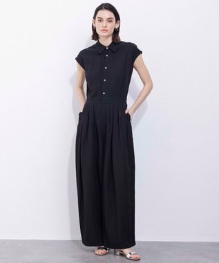 NAVE 【Nave】ヴィスコースリネン ジャンプスーツ ブラック系