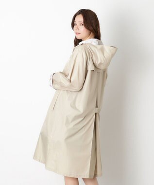 MOONBAT 【バッグ付】ポール & ジョー (PAUL & JOE　ACCESSOIRES) レインコート ポンジークリザンテーム ベージュ