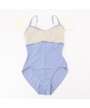 Chacott 【AKANE TAKADA】レイヤードレオタード サックスブルー