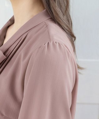 Tiaclasse 【新色追加・洗える】リボンタイブラウス ピンク