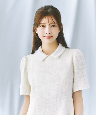 TOCCA 【洗える・消臭】 TWEED BLOSSOM ドレス アイボリー系5