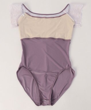 Chacott フレンチスリーブレオタード ライラック
