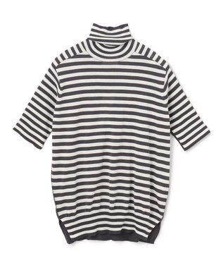 BEIGE， JULIE / 半袖ニット Nude x Camel