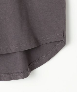 ANY 【接触冷感/UVケア】ノースリーブロゴTシャツ チャコール