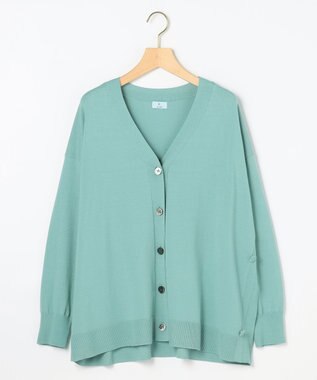 組曲 【加藤ローサさん着用 / 2WAY】スムースストレッチカシュクール カーディガン スモーキーグリーン系
