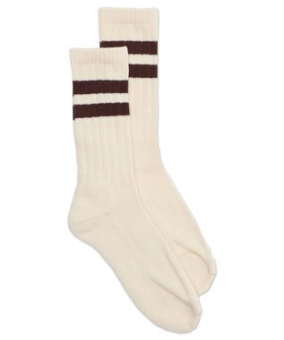 WEGO ローゲージラインソックス（R）　 ブラウン