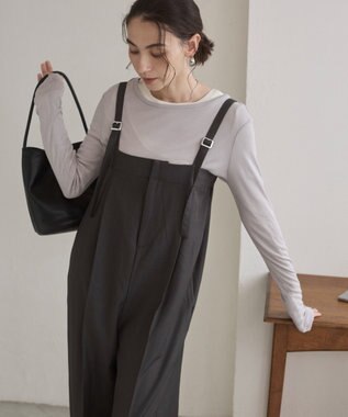 WEGO 【ANGIE VINTAGE】ベアオールインワン ダークグレー