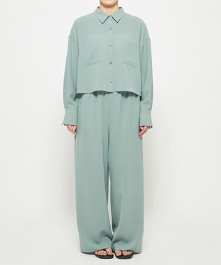 uncrave 新色追加！ドライタッチトロ ショートシャツ アッシュブルー