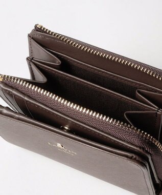 LANVIN en Bleu リュクサンブール　2つ折り財布　Lファスナー ノウチャ