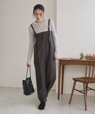 WEGO 【ANGIE VINTAGE】ベアオールインワン ダークグレー