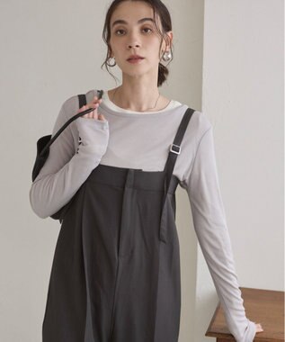 WEGO 【ANGIE VINTAGE】ベアオールインワン ダークグレー