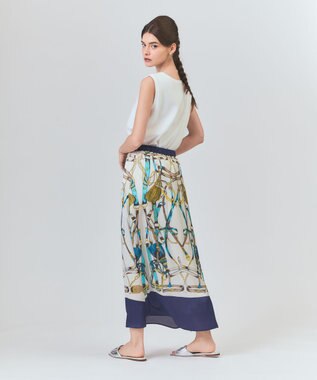 GRACE CONTINENTAL マリンスカーフロングスカート キナリ