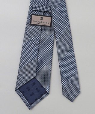 GOTAIRIKU GOTAIRIKU別注【日本製】シルク ネクタイ_チェック柄 サックスブルー系8