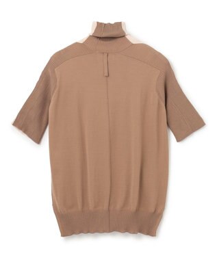 BEIGE， JULIE / 半袖ニット Nude x Camel
