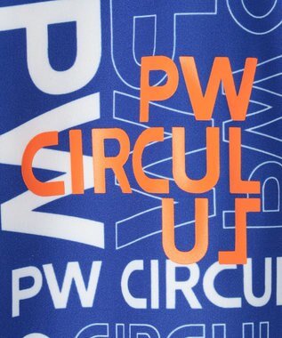 PW CIRCULUS 【UVカット / 吸水速乾 / 伸縮性抜群】【WOMEN】PWロゴ柄モック サックスブルー系5