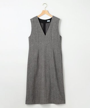 組曲 シックツイードジャンパー ワンピース ブラック系