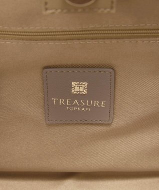 TOPKAPI 【TREASURE TOPKAPI】ナイロン 2way レザーハンドル ミニ トートバッグ グレージュ