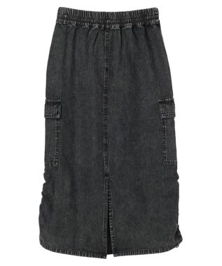 Green Parks ・ＥＬＥＮＣＡＲＥ　ＤＵＥ　カーゴデニムスカート Gray Mixture