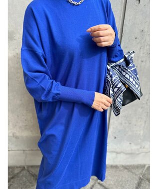 Green Parks オーバーサイズニットワンピース Blue