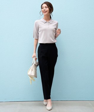 ANY SIS S エアリーストレッチ テーパードパンツ 【WEB・一部店舗限定】ブラック