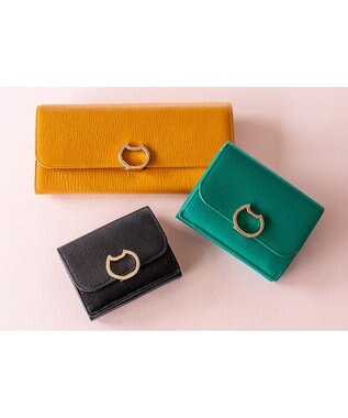 tsumori chisato CARRY ネコおこし 3つ折り財布 ミニ財布 ブラック