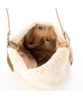 UNBILLION カシュカシュ cachecache / フリーハンドルボアショルダーバッグ アイボリー