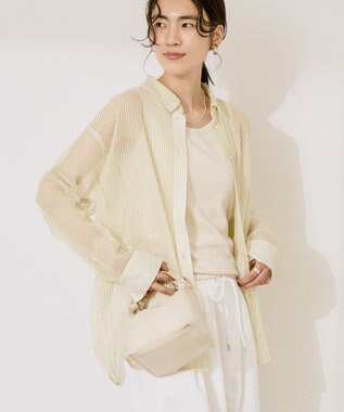 AMERICAN HOLIC メッシュ長袖シャツ【WEB限定カラー有り】 Pistachio