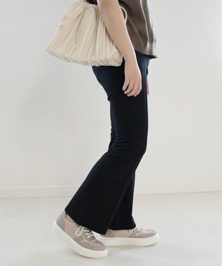 Pointer 日本製 本革軽量 大人厚底スニーカー トープ×ライトグレー