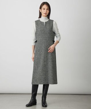 J.PRESS LADIES L タートルジャージー カットソー シルバーラメ系