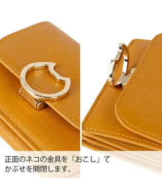 tsumori chisato CARRY ネコおこし 3つ折り財布 ミニ財布 イエロー