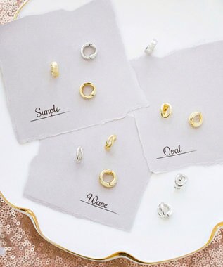 Phoebe ウェーブスナップイヤリング ゴールド ゴールド