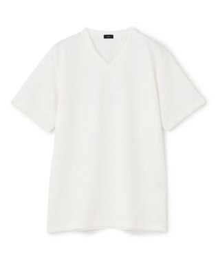 ハイゲージリネンジャージー　Vネックカットソー