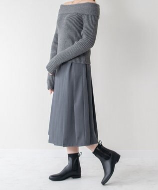 Bridget Birkin 【Bridget Birkin】サイドジップレインブーツ ブラック