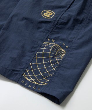 OP／FILA 【SEVEN2】ナイロンパンツ ネイビー