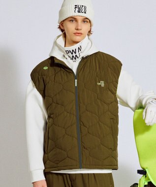 PW CIRCULUS 【撥水加工 / ストレッチ】【MEN】キルティング中綿ベスト ゴルフ