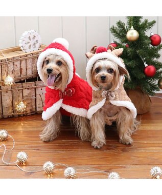 PET PARADISE ペットパラダイス クリスマストナカイ ポンチョ 小型犬 トナカイ