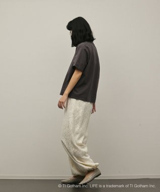 GRACE CONTINENTAL LIFEphotoTシャツ チャコール