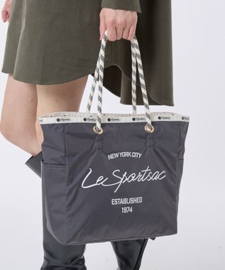 LeSportsac ML 2 WAY TOTE        /2ウェイサンダー/アイボリードッツ 2ウェイサンダー/アイボリードッツ