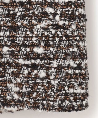 JOSEPH ウールツィード　ダブルブレステッドコート Black combo