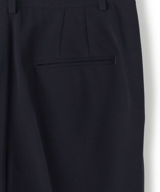 23区 S 【セットアップ対応】トリアセダブルジョーゼット パンツ (丈長め) ネイビー系